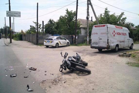 Днепровский мотоциклист ищет свидетелей аварии. Новости Днепра