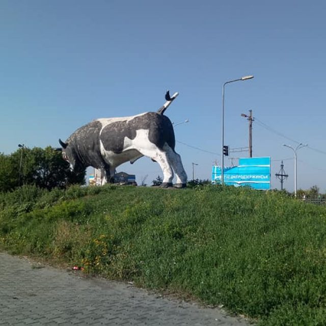 В Днепре обновили знаменитую скульптуру быка, Новости Днепра
