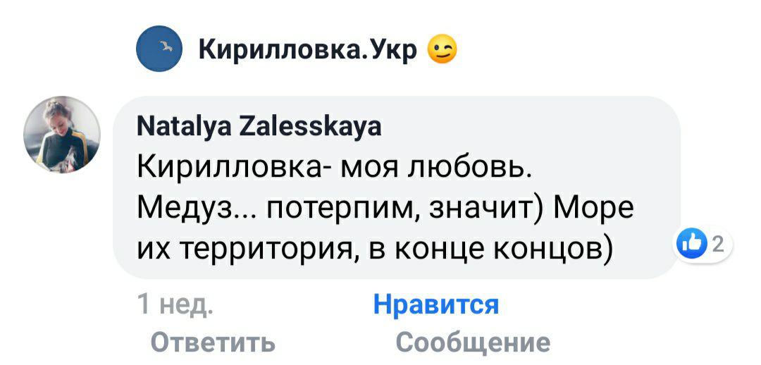 В Кирилловке отрицают нашествие медуз. Новости Днепра