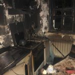 В Днепре полностью выгорел дом, в котором жили две семьи