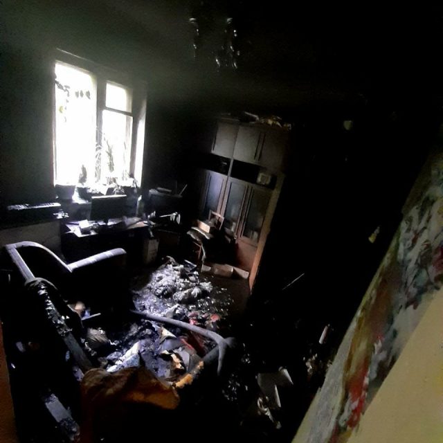 В Днепре сгорела хозяйка квартиры на Новокрымской