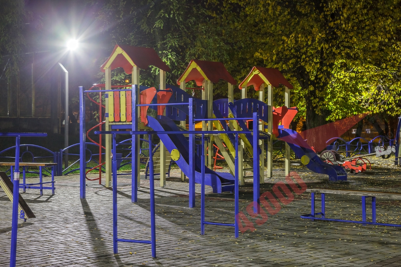 Как выглядит парк «Новокодакский» ночью|Новости Днепра