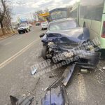 Opel задел автобус и врезался в Газель | Новости Днепра