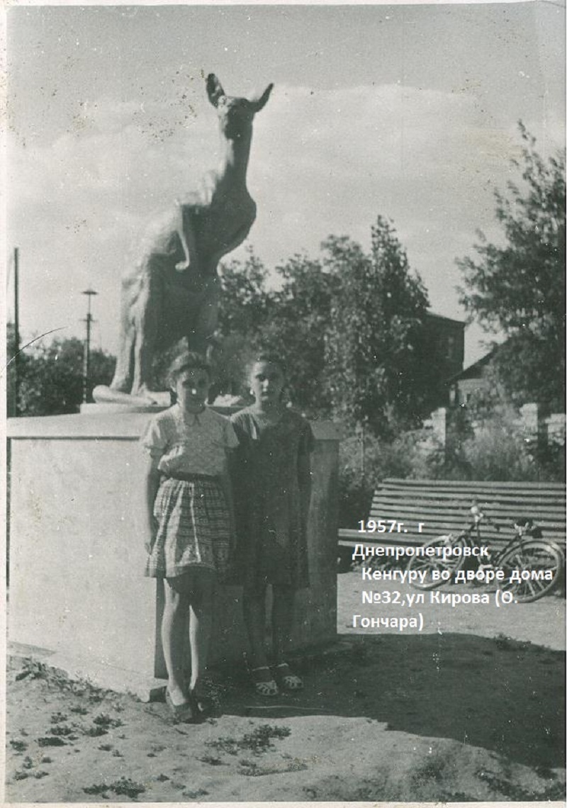 Слова 1957 год. Кенгуру скульптура Днепропетровск. Статуя кенгуру. Бетонные Кунгуру.