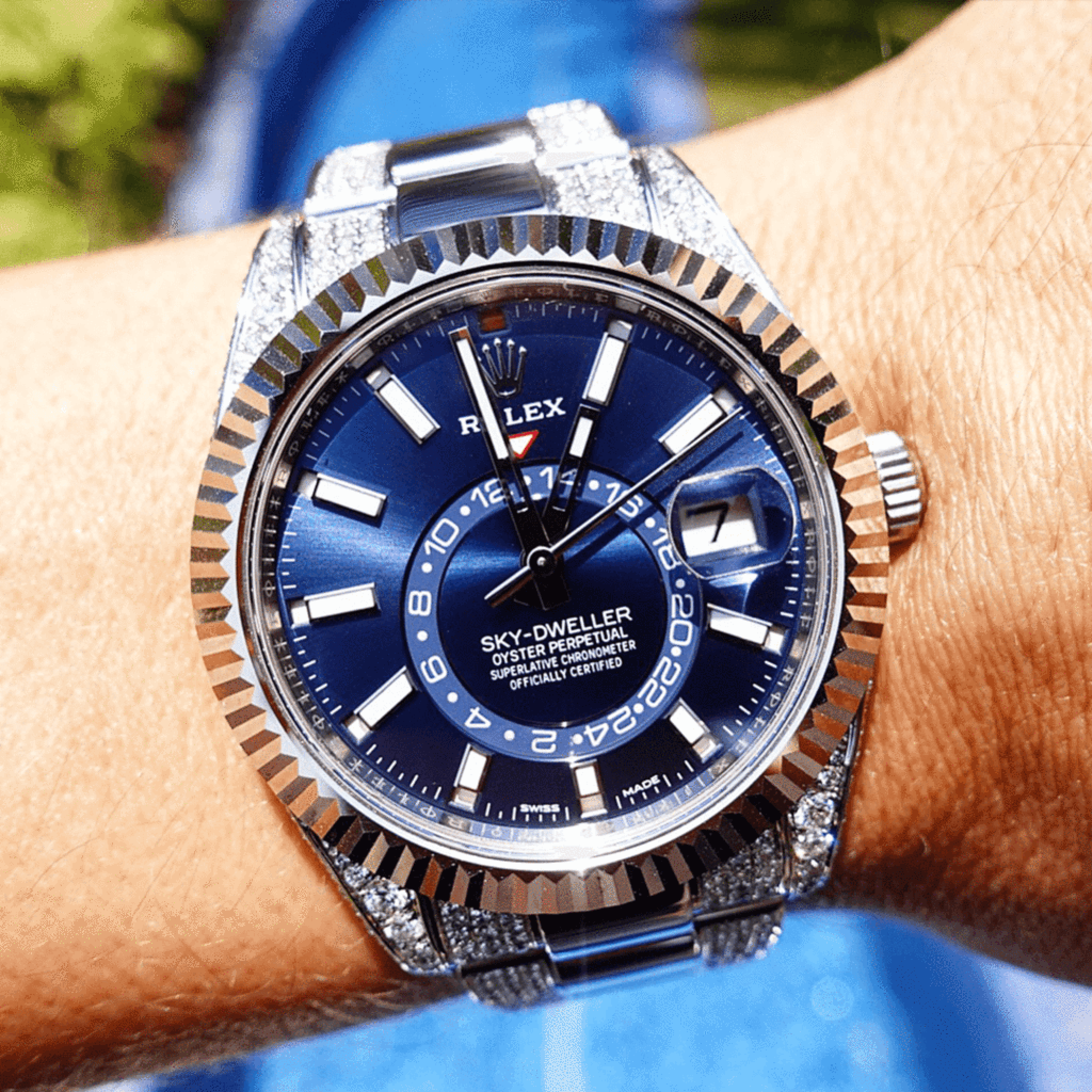 Rolex blue