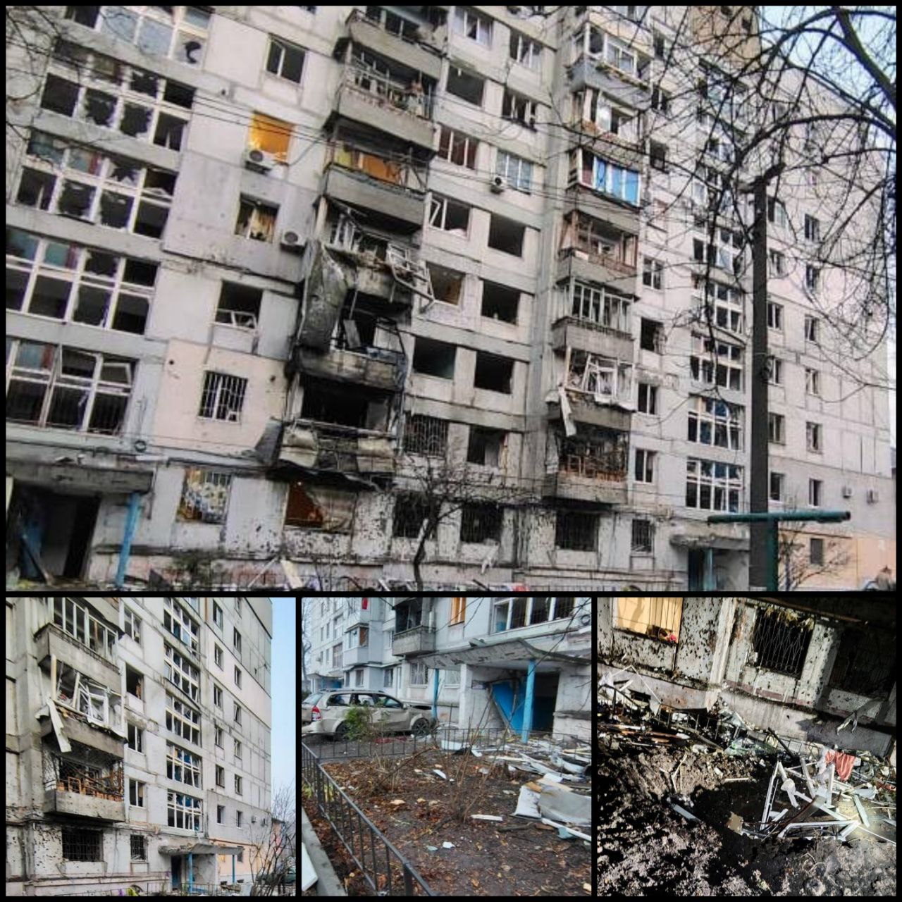 Дніпро після нічної атаки БпЛА: постраждали 5 житлових будинків, вибито близько 200 вікон