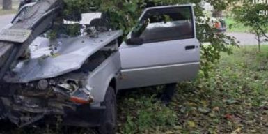 В Днепре на Кожедуба водитель легковушки влетел в столб