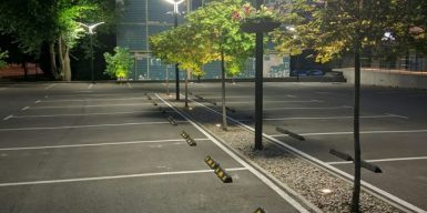 В Днепре появилась первая эко-парковка: фото