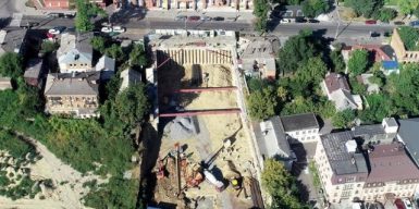В Днепре показали, как выглядит строительство ЖК «RESPECT HALL» с высоты: фото