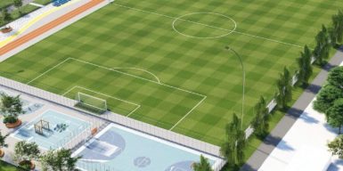 В Днепре показали, как будет выглядеть новый стадион школы №35: фото