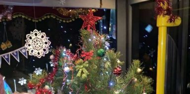 Водій дніпровської маршрутки 136 прикрасив салон ялинкою і новорічними іграшками