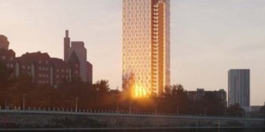 В Днепре на набережной начали строить 32-этажную башню: фото
