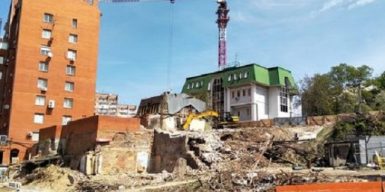 Как строят новые деловые комплексы в центре Днепра: фото