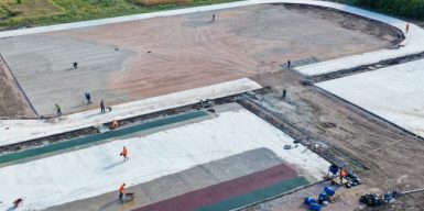 На Днепропетровщине строят стадион для лицея: фото