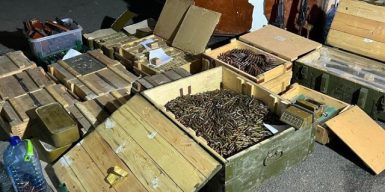 У Києві виявили великий сховок зі зброєю, що належить місцевому правоохоронцю