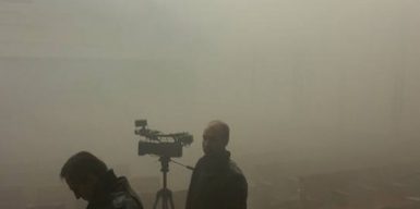 Один из райсоветов Днепра накрыло дымом: видео