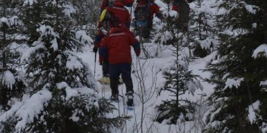 На Львовщине спасали травмированную лыжницу из Днепра